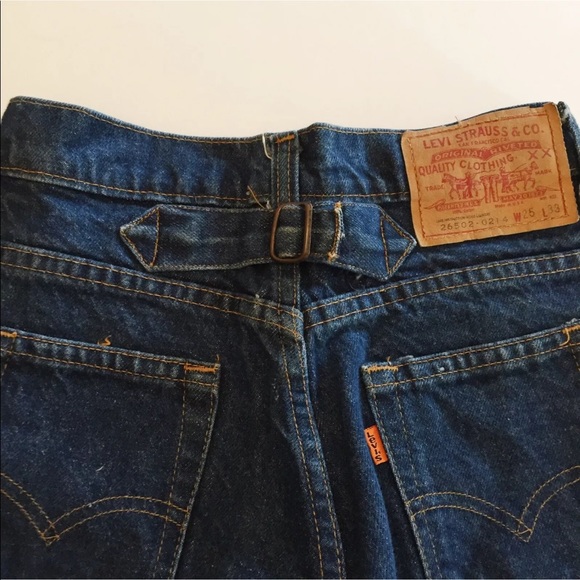 Vintage Levi’s 502 Cinch Buckle Back Orange Tab - Picture 7 of 16